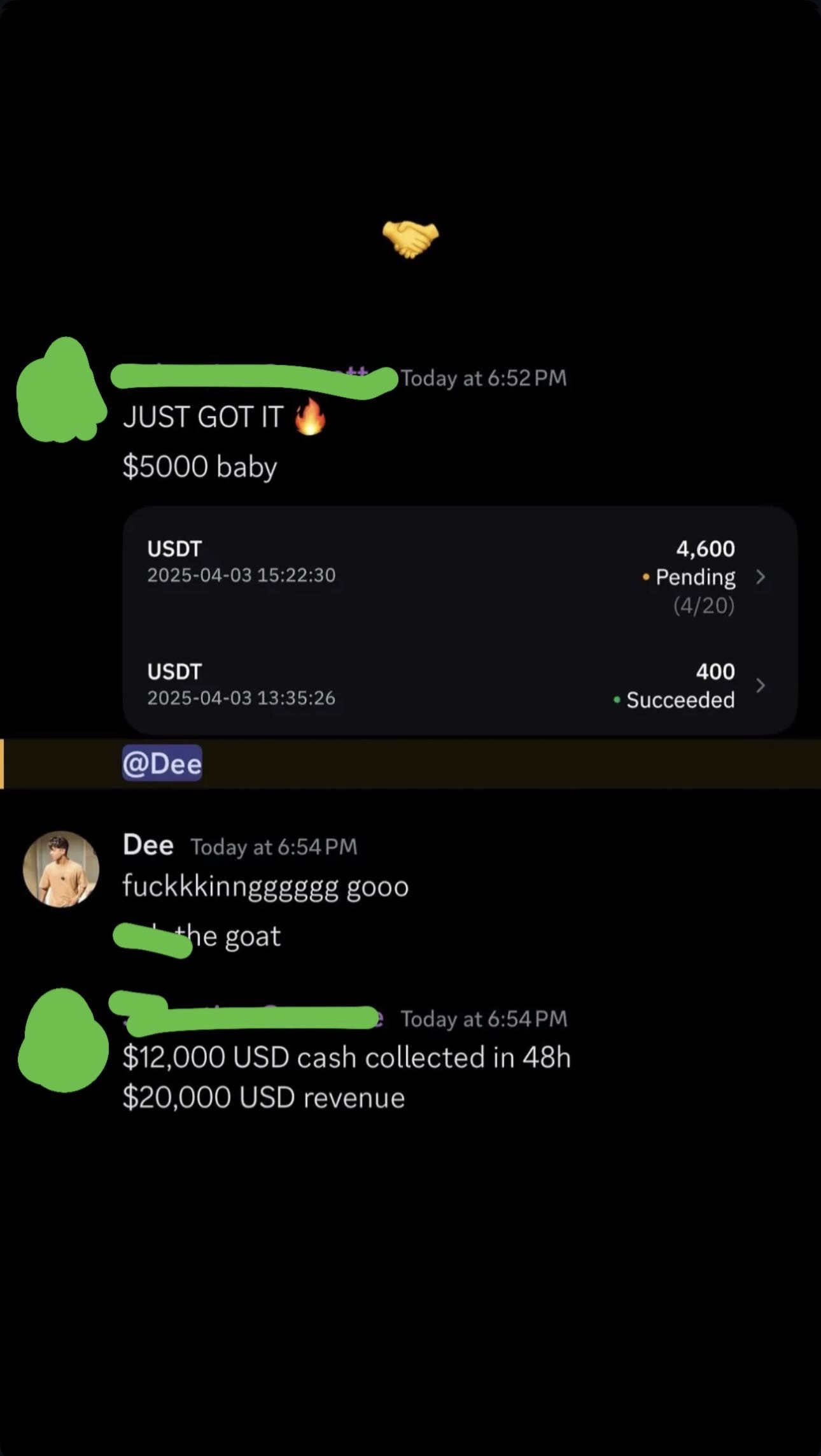 $20K Revenue, $12K Cash Collected In 48 Hours