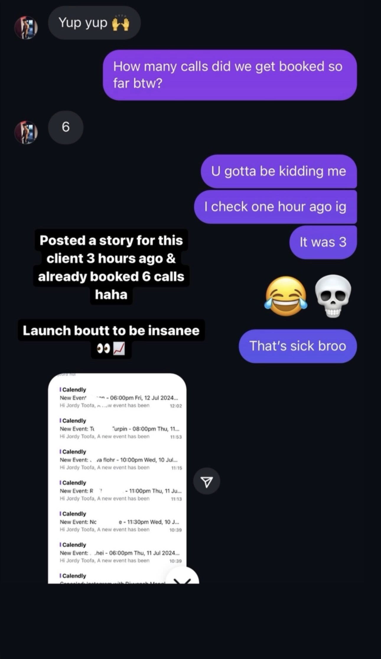 Booked 6 Calls From One Instagram Story